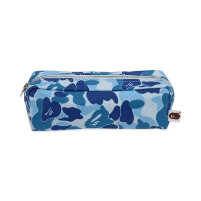 A BATHING APE ABC Camo Flight Pouch Travel "Blue"