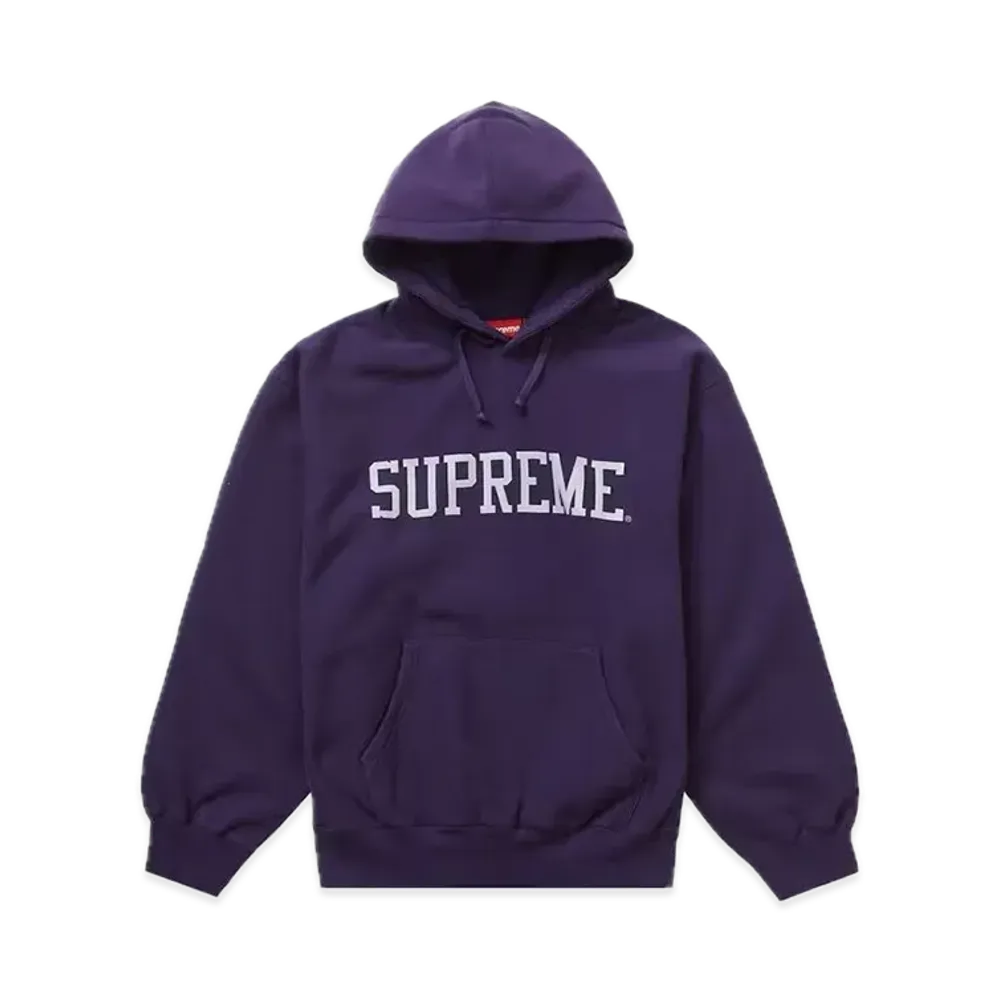 Supreme Varsity Hooded Sweatshirt "Dark Purple"