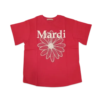 Mardi Mercredi T-Shirt Flowermardi "Red Ivory"