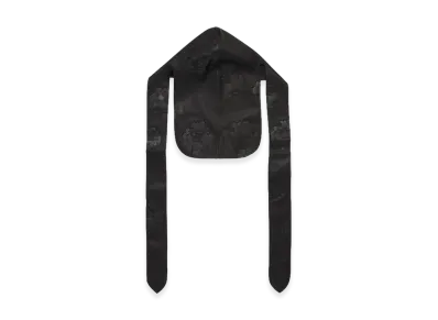 DENIM TEARS Cotton Wreath Leather Durag "Black"