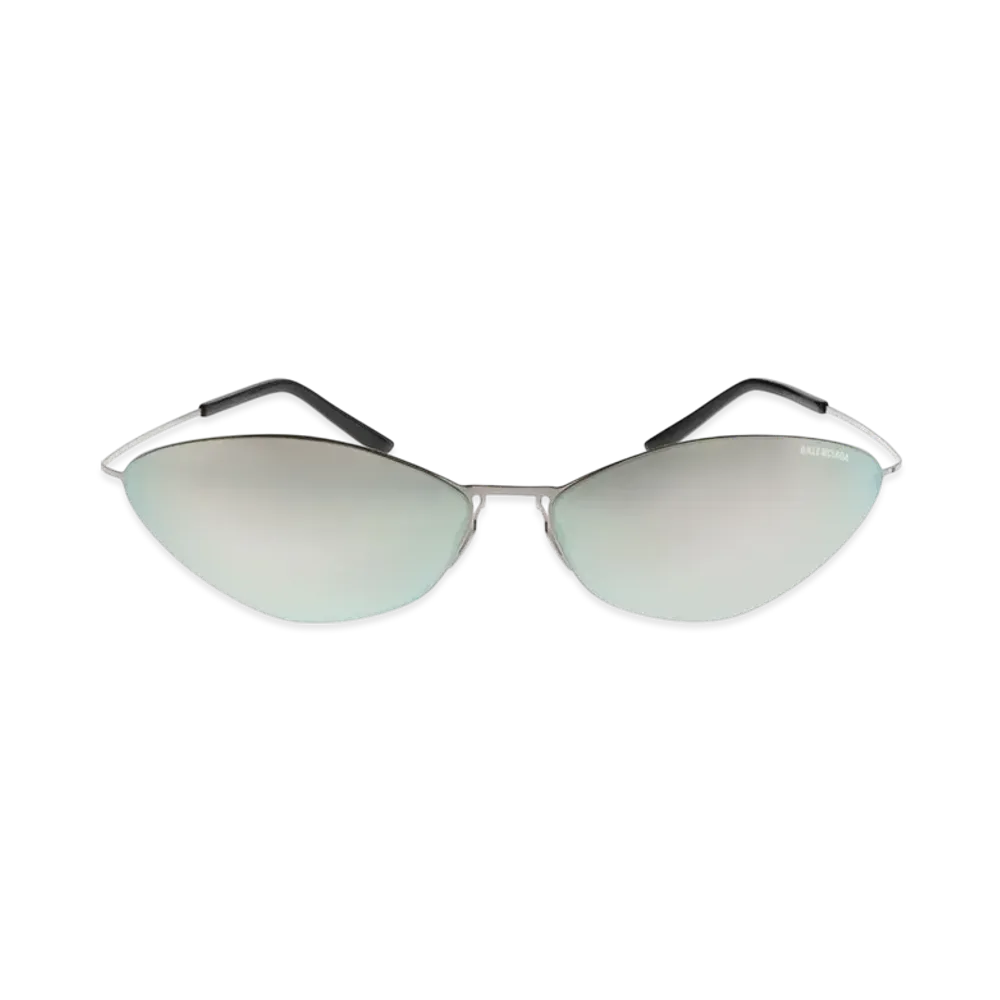 BALENCIAGA Malibu Round Sunglasses "Silver"