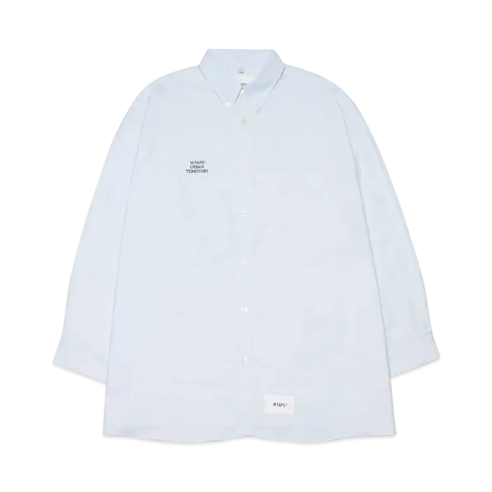 WTAPS BD 01 / LS / Cotton. Oxford. Wut "Blue"