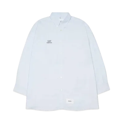 WTAPS BD 01 / LS / Cotton. Oxford. Wut "Blue"