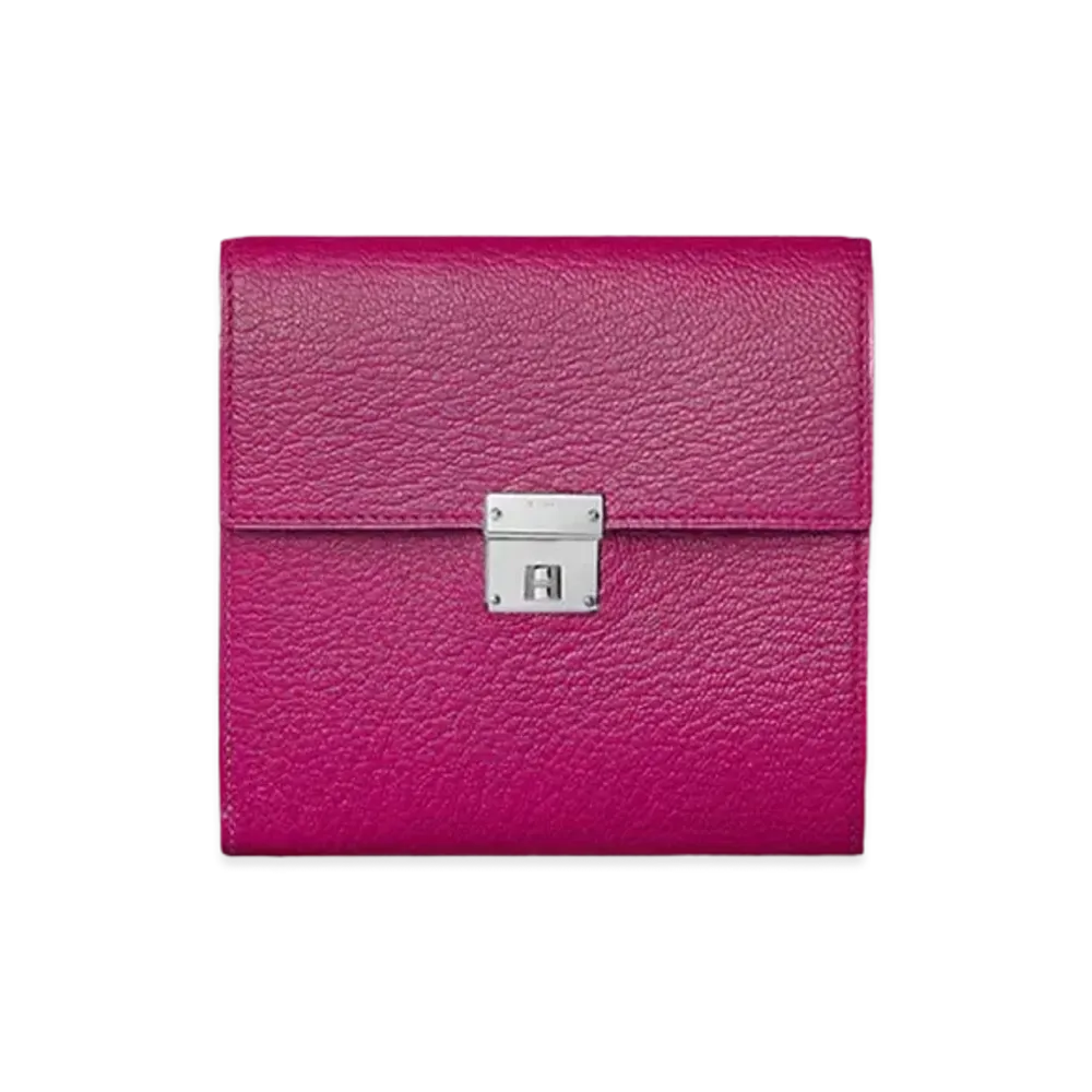 Hermes Clic 12 Wallet "Rose Pourpre"