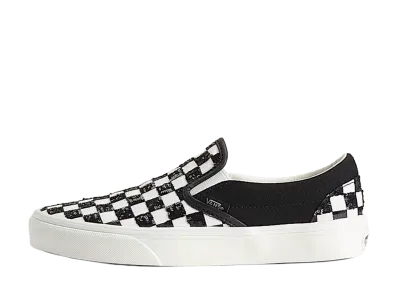 Vans Beaded Classic Slip-On Checkerboard "White/Black"