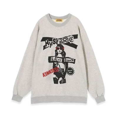 HYSTERIC GLAMOUR Special Offer Oversized Sweatshirt "Top Gray"