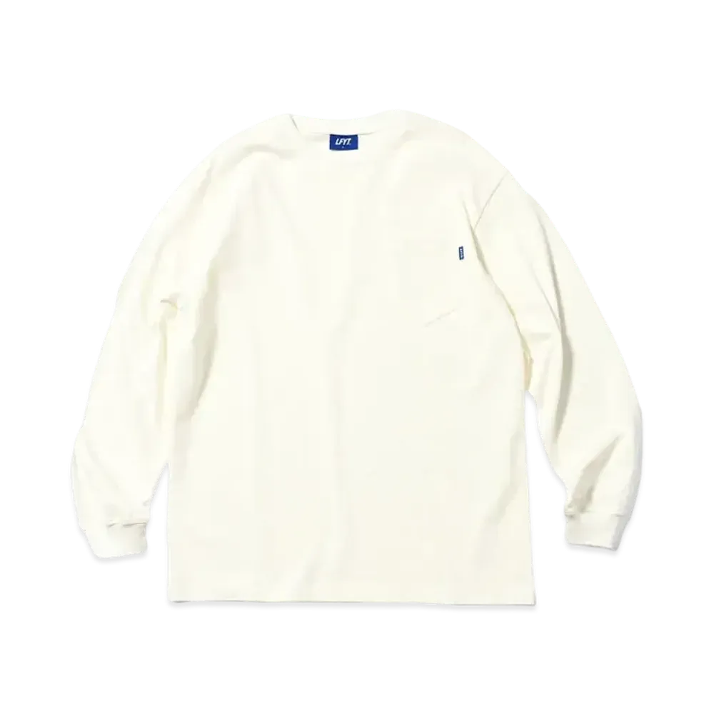 Lafayette SOLID POCKET L/S TEE "WHITE"