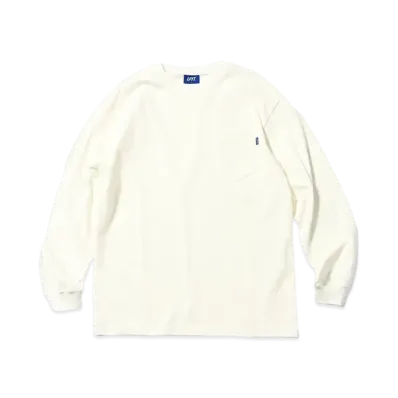 Lafayette SOLID POCKET L/S TEE "WHITE"