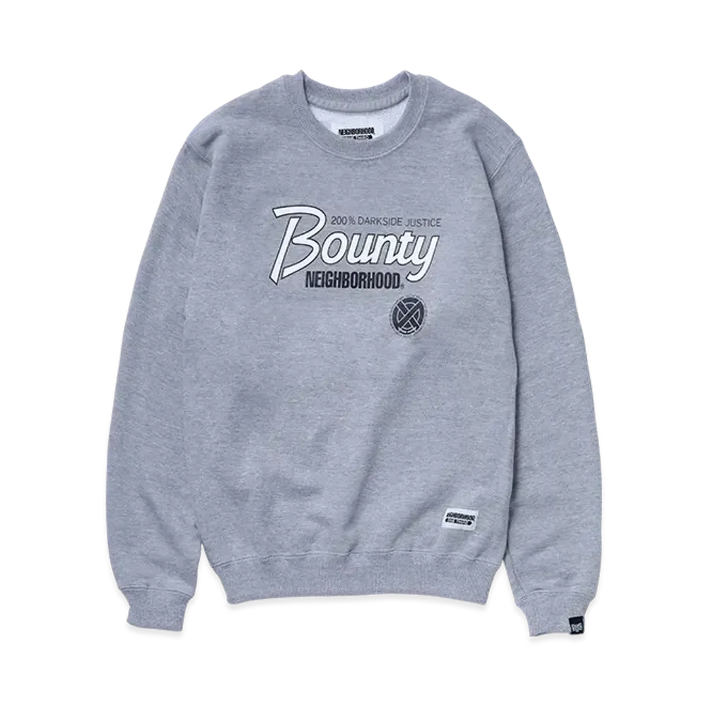 NEIGHBORHOOD x BOUNTY HUNTER Sweat Shirt LS "Gray"