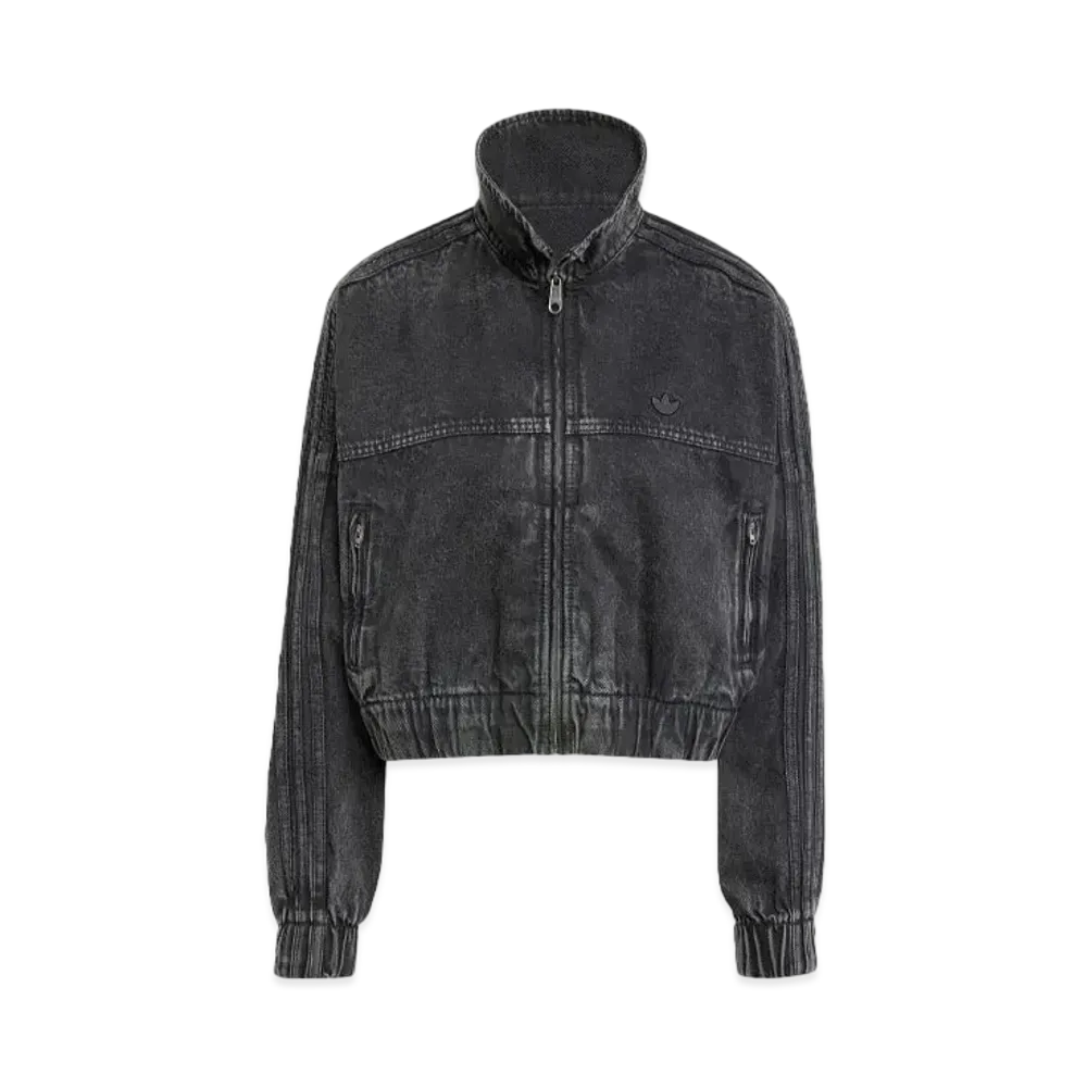 adidas Premium Essentials Denim Track Top "Black"