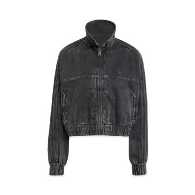 adidas Premium Essentials Denim Track Top "Black"