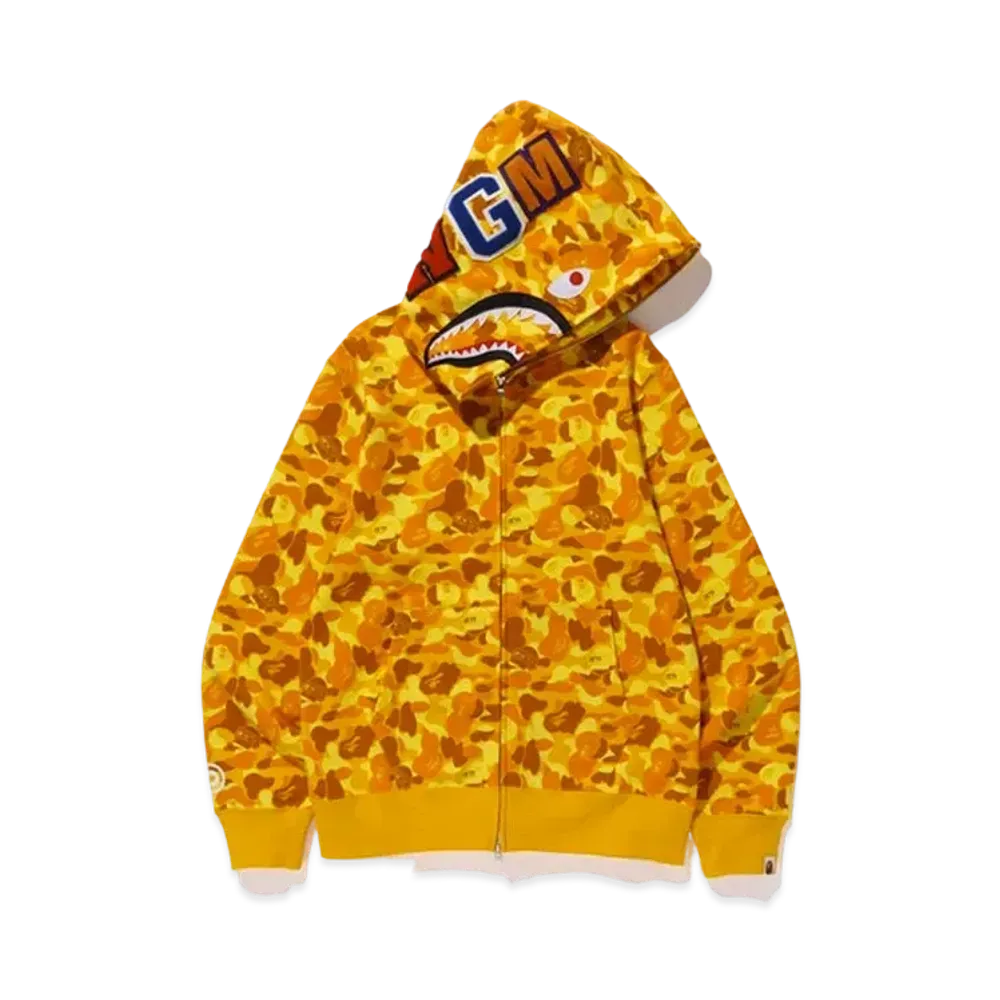 A BATHING APE PUBG Shark Full Zip Hoodie "Orange"