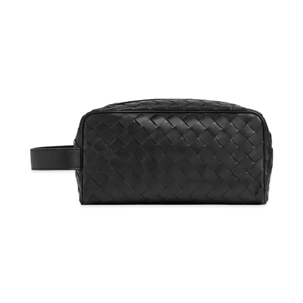 Bottega Veneta Intrecciato Travel Pouch "Black"