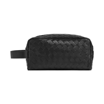 Bottega Veneta Intrecciato Travel Pouch "Black"