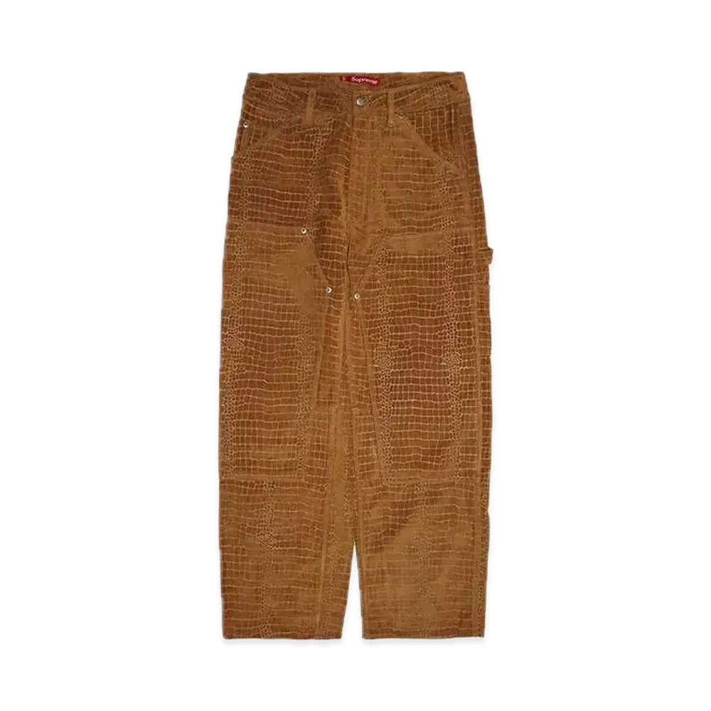 Supreme Suede Double Knee Painter Pant "Croc"