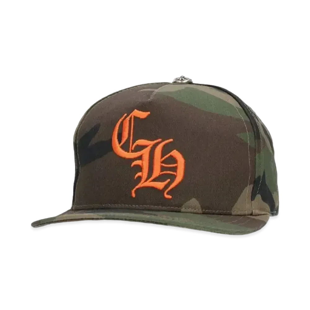 Chrome Hearts CH Embroidery Camouflage Cap "Green/Orange"