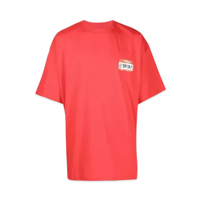 VETEMENTS NAME TAG T-shirt "Red"