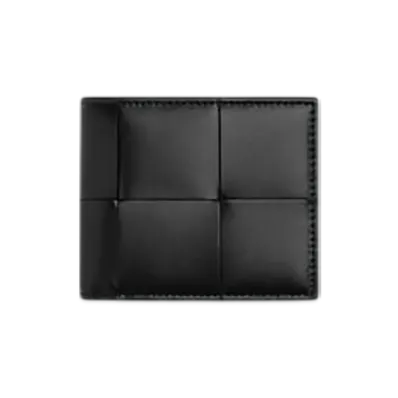 Bottega Veneta Cassette Bi-Fold Wallet "Black/Parakeet"
