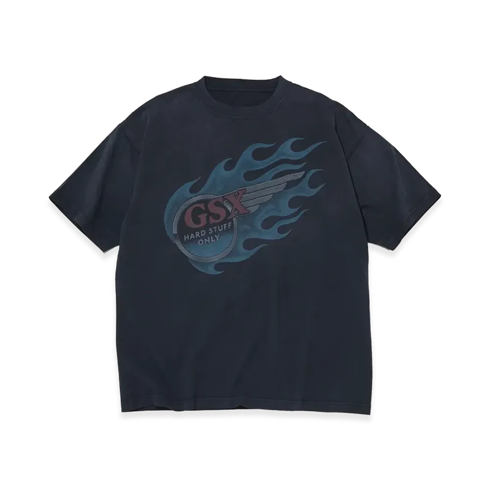 GOD SELECTION XXX Flame Blade Tee GSX-S26-ST-03 "Faded Black"