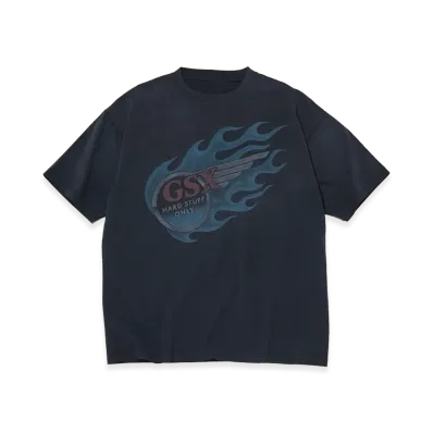GOD SELECTION XXX Flame Blade Tee GSX-S26-ST-03 "Faded Black"