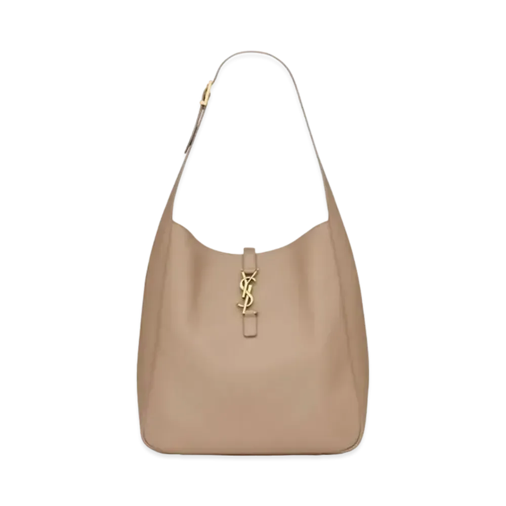 Saint Laurent LE 5 A 7 Supple Large in Smooth Leather "Dusty Grey"