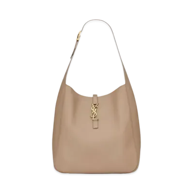 Saint Laurent LE 5 A 7 Supple Large in Smooth Leather "Dusty Grey"