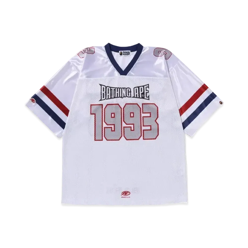 A BATHING APE Bape Football Jersey "White"