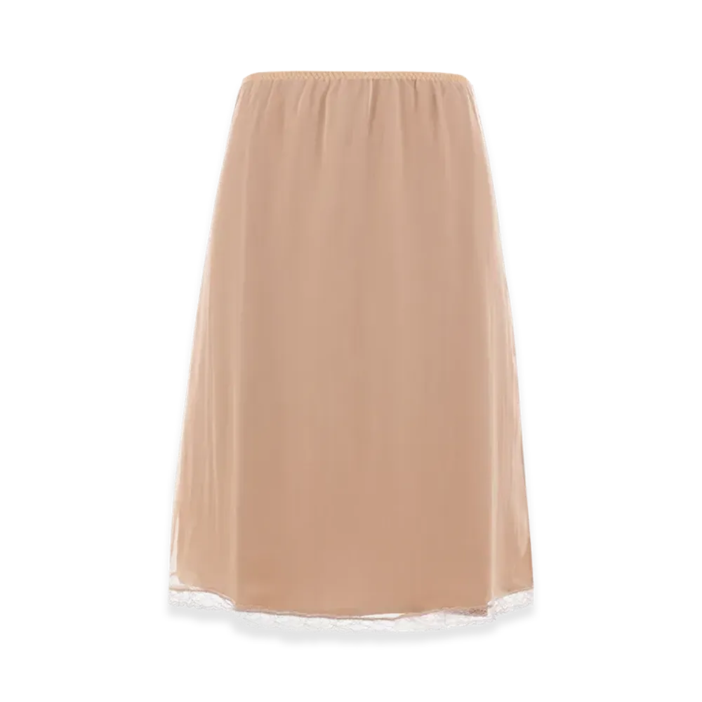 GUCCI Women's Silk Chiffon Skirt "Nude"