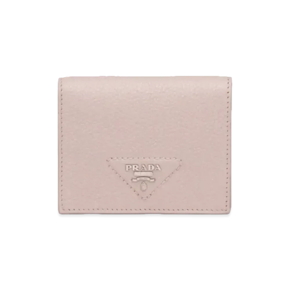 PRADA Vitello Dino Leather Wallet "Water Lily"