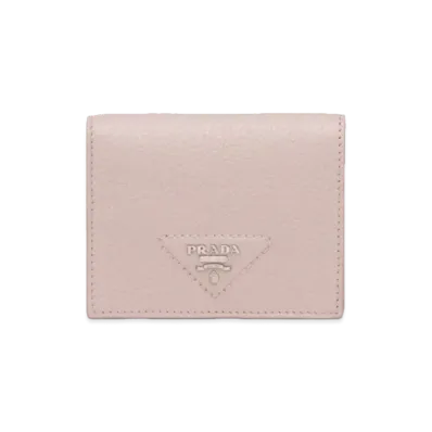 PRADA Vitello Dino Leather Wallet "Water Lily"