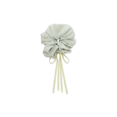 GELATO PIQUE Striped Ribbon Scrunchie "Green"