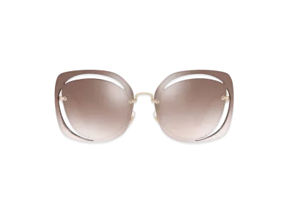 MIU MIU Seny Cue Eyewear "Brown Gradation Mirror Lens"