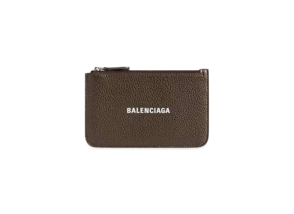 BALENCIAGA Cash Large Long Coin Card Holder Metallized "Bronze"