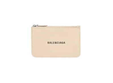 BALENCIAGA Cash Large Long Coin & Card Holder "Beige"