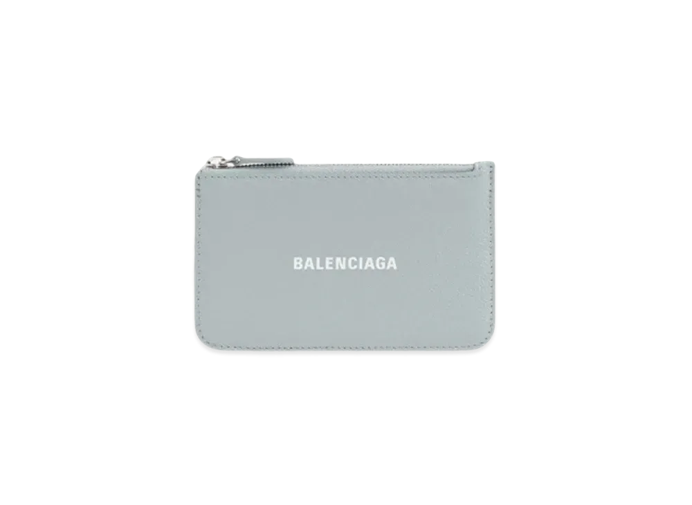 BALENCIAGA Cash Large Long Coin Card Holder "Blue"