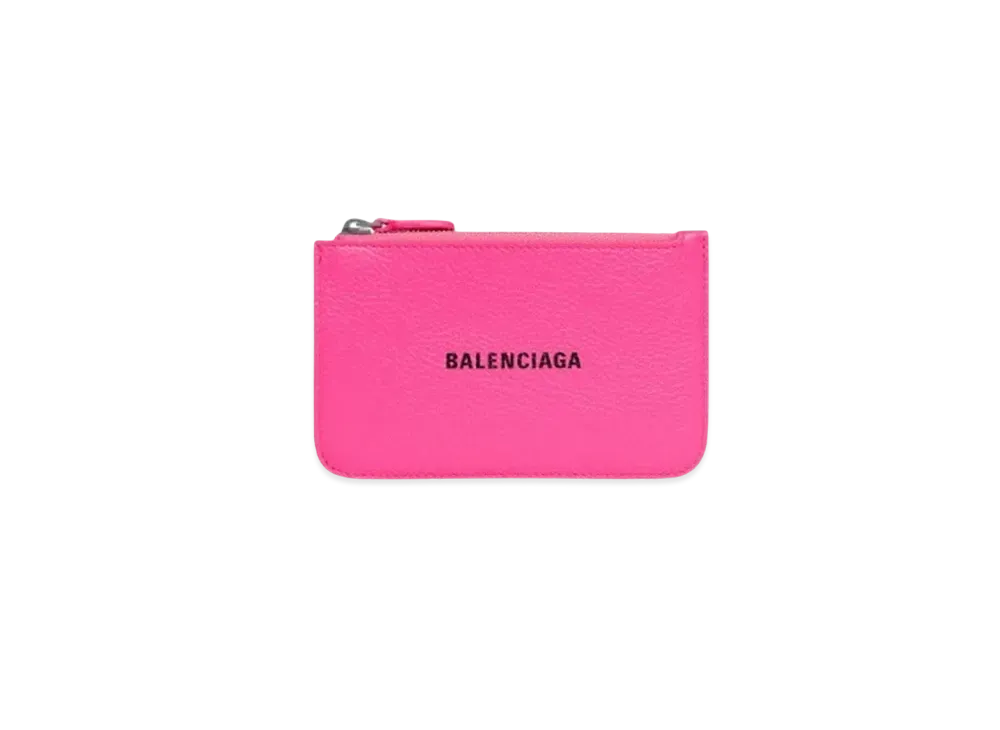 BALENCIAGA Cash Large Long Coin Card Holder Full O "Pink"