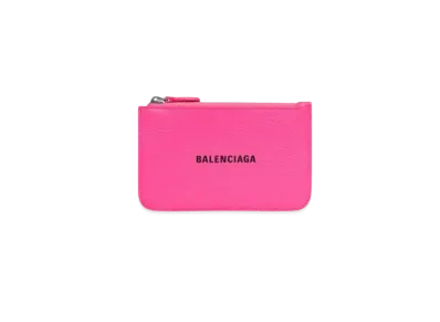 BALENCIAGA Cash Large Long Coin Card Holder Full O "Pink"