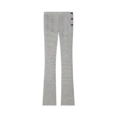 Courreges Oblique Tailored Pants "Black/Natural"