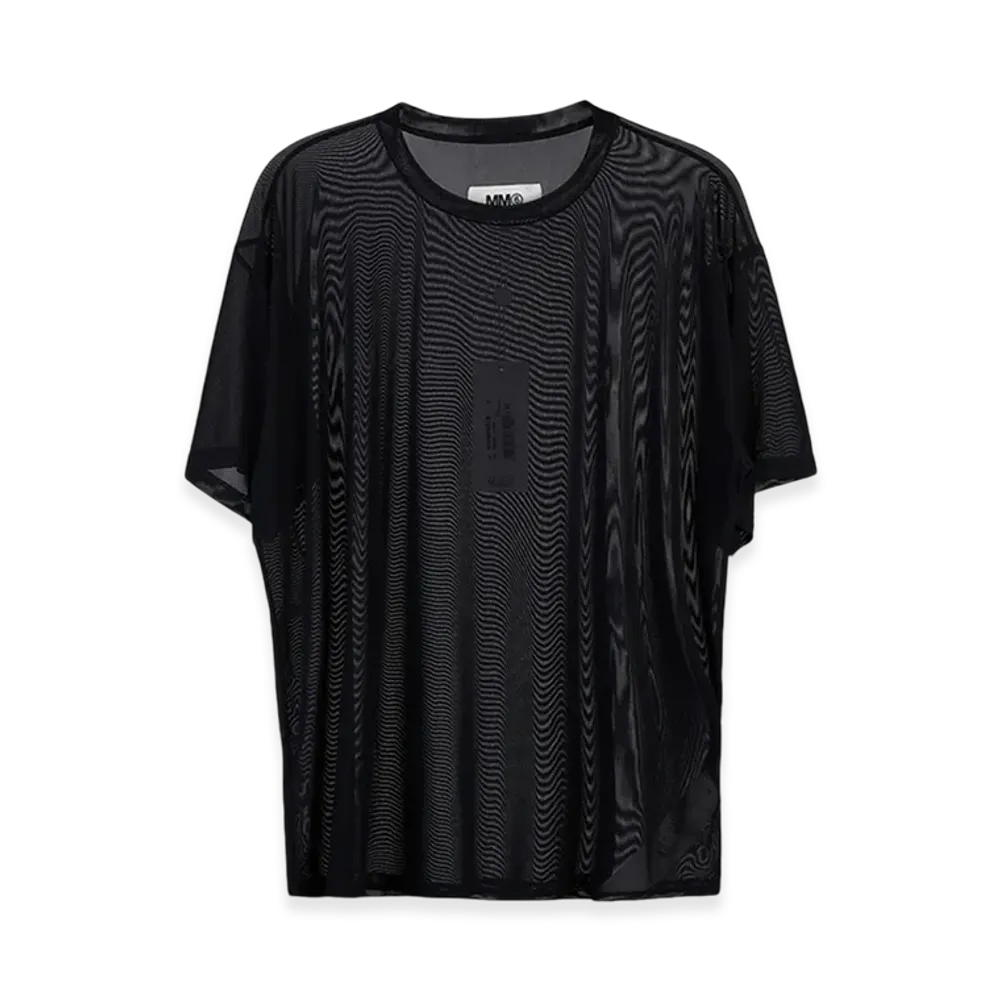 MM6 Maison Margiela Women's Logo Through T-Shirt "Black"