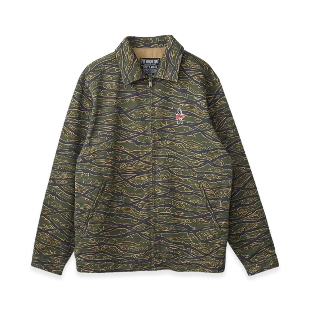 HYSTERIC GLAMOUR Vixen Girl Patch Utility Jacket "Khaki"