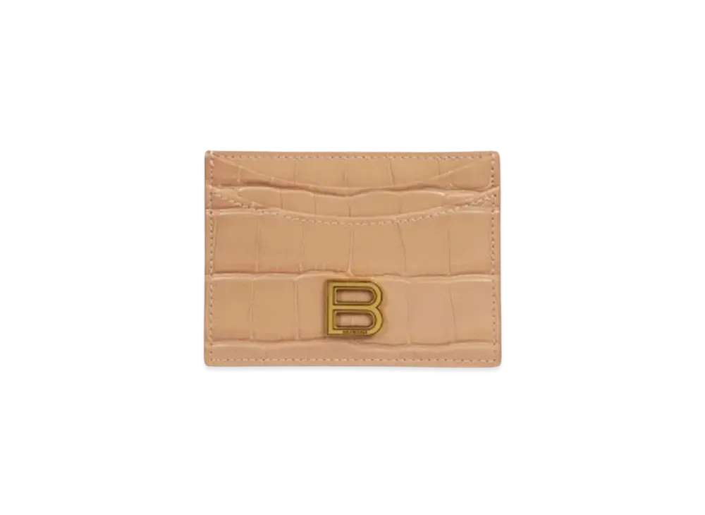 BALENCIAGA Hourglass Hourglass Card Holder Nude "Beige"