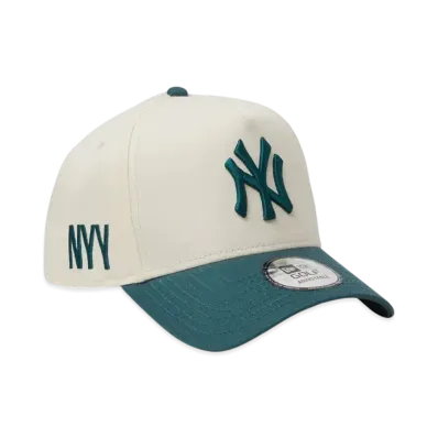 NEW ERA Golf 9Forty A-Frame MLB 2-Tone New York Yankees "Chrome White/Pine Needle Green"