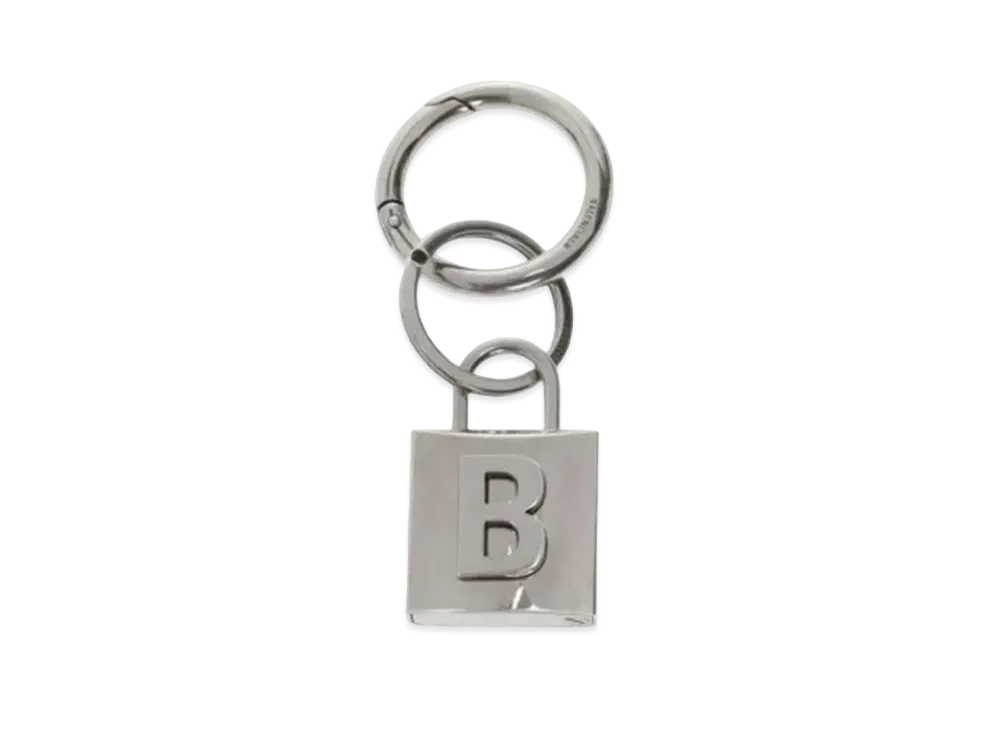 BALENCIAGA Metal Key Holder "Silver"