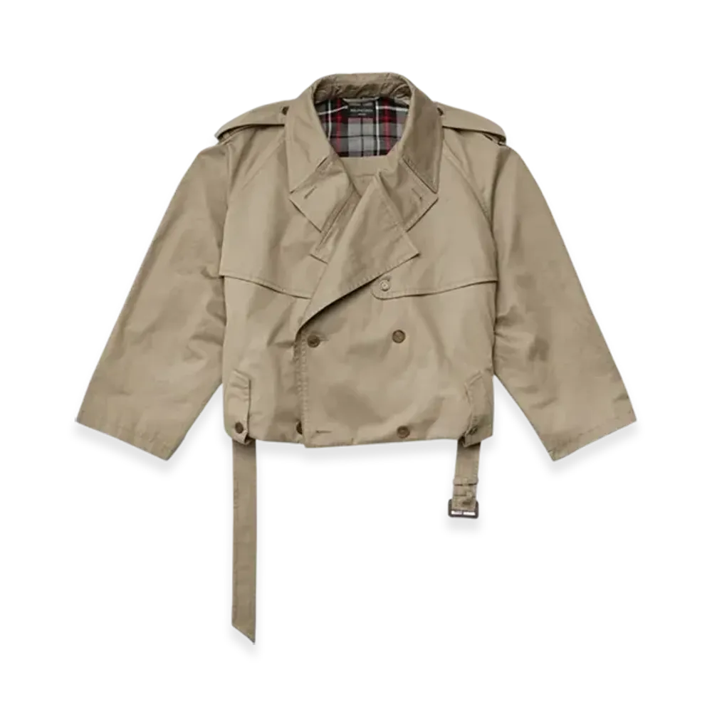 BALENCIAGA Women's Folded Trench "Sand"