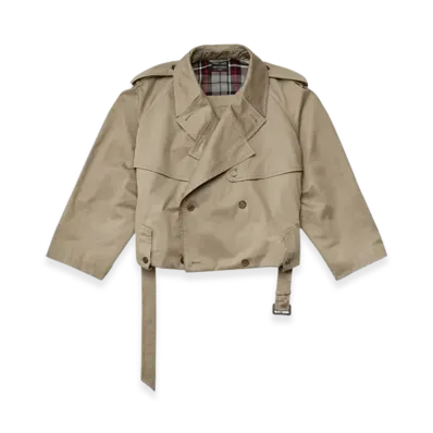 BALENCIAGA Women's Folded Trench "Sand"