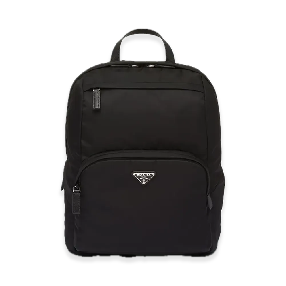 PRADA Re-Nylon x Saffiano Leather Backpack "Black"
