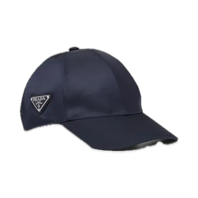 PRADA Re-Nylon Baseball Cap "Navy"