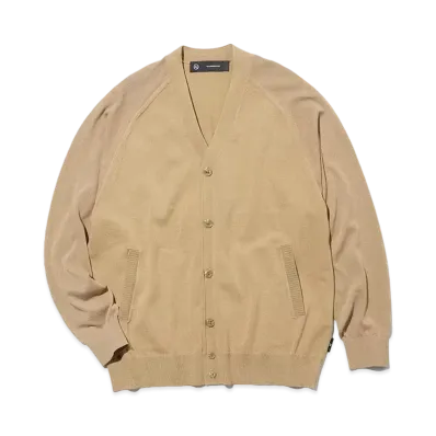 GU x UNDERCOVER Sheer Combination Knit Cardigan "Brown"