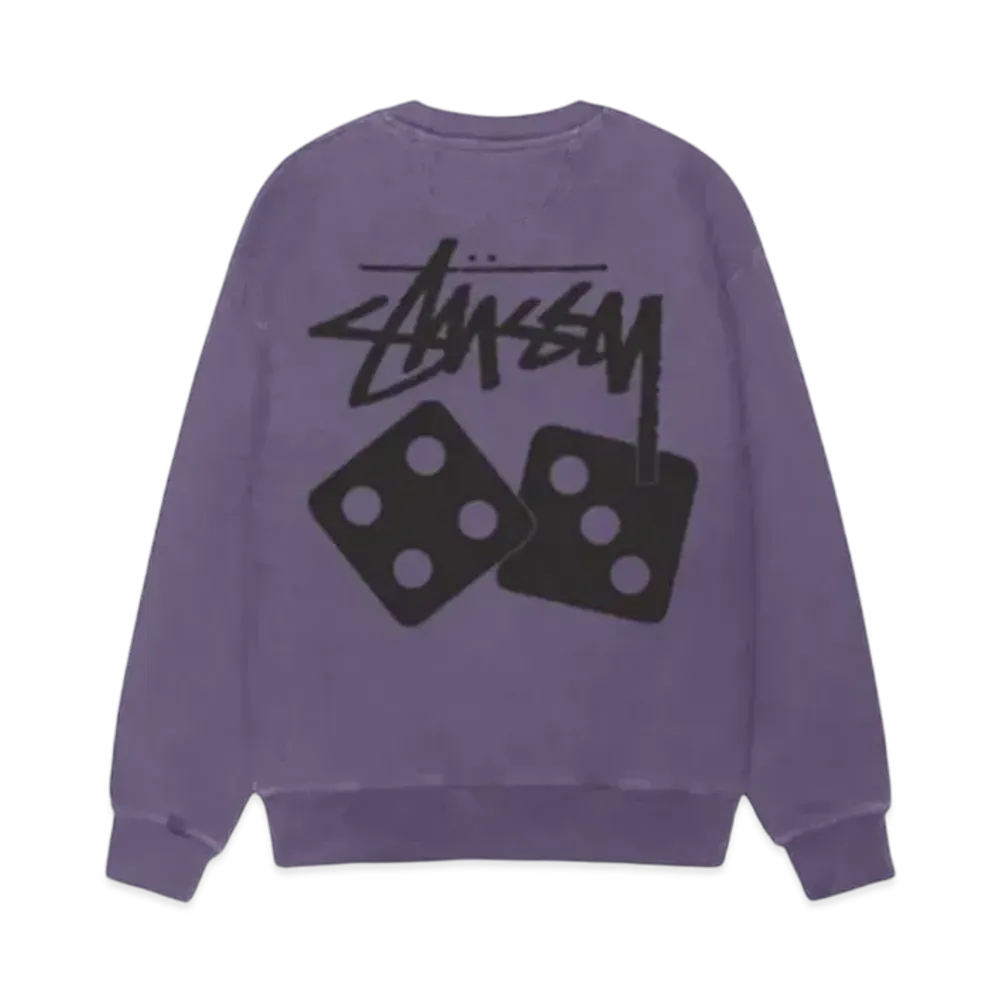 Stussy Dice Crew Pigment Dyed "Grape"