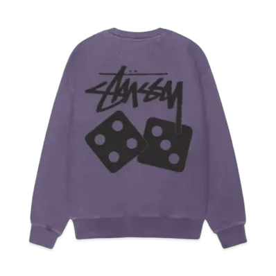 Stussy Dice Crew Pigment Dyed "Grape"